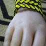Art# K178 3+ inch. Original Kayapo Traditional Peyote stitch Beaded Bracelet from Brazil.