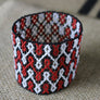 Art# K179 3+ inch. Original Kayapo Traditional Peyote stitch Beaded Bracelet from Brazil.