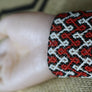 Art# K179 3+ inch. Original Kayapo Traditional Peyote stitch Beaded Bracelet from Brazil.