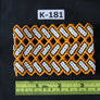 Art# K181 3.5 inch. Original Kayapo Traditional Peyote stitch Beaded Bracelet from Brazil.