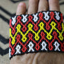 Art# K184 3.5+ inch. Original Kayapo Traditional Peyote stitch Beaded Bracelet from Brazil.