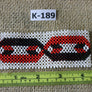 Art# K189 4+inch. Original Kayapo Traditional Peyote stitch Beaded Bracelet from Brazil.
