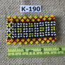 Art# K190 2.5+inch. Original Kayapo Traditional Peyote stitch Beaded Bracelet from Brazil.