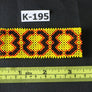 Art# K195 3.5 inch. Original Kayapo Traditional Peyote stitch Beaded Bracelet from Brazil.