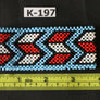 Art# K197 3.5+ inch. Original Kayapo Traditional Peyote stitch Beaded Bracelet from Brazil.
