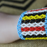 Art# K199 4+ inch. Original Kayapo Traditional Peyote stitch Beaded Bracelet from Brazil.
