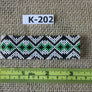 Art# K202 3+inch. Original Kayapo Traditional Peyote stitch Beaded Bracelet from Brazil.