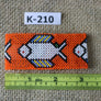 Art# K210 3+ inch. Original Kayapo Traditional Peyote stitch Beaded Bracelet from Brazil.