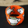 Art# K210 3+ inch. Original Kayapo Traditional Peyote stitch Beaded Bracelet from Brazil.