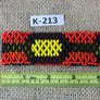 Art# K213 4 inch. Original Kayapo Traditional Peyote stitch Beaded Bracelet from Brazil.