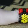 Art# K213 4 inch. Original Kayapo Traditional Peyote stitch Beaded Bracelet from Brazil.