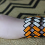 Art# K215 3 inch. Original Kayapo Traditional Peyote stitch Beaded Bracelet from Brazil.
