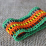 Art# K218 2.5+ inch. Original Kayapo Traditional Peyote stitch Beaded Bracelet from Brazil.