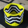 Art# K222 3.5+ inch. Original Kayapo Traditional Peyote stitch Beaded Bracelet from Brazil.