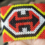 Art# K223 4+ inch. Original Kayapo Traditional Peyote stitch Beaded Bracelet from Brazil.