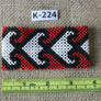 Art# K224 3.5+ inch. Original Kayapo Traditional Peyote stitch Beaded Bracelet from Brazil.