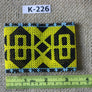 Art# K226 3+ inch. Original Kayapo Traditional Peyote stitch Beaded Bracelet from Brazil.