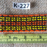 Art# K227 3+ inch. Original Kayapo Traditional Peyote stitch Beaded Bracelet from Brazil.