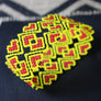 Art# K228 3.5+ inch. Original Kayapo Traditional Peyote stitch Beaded Bracelet from Brazil.