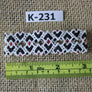 Art# K231 3+ inch. Original Kayapo Traditional Peyote stitch Beaded Bracelet from Brazil.