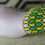 Art# K240 3+ inch. Original Kayapo Traditional Peyote stitch Beaded Bracelet from Brazil.