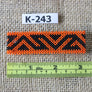 Art# K243 3+ inch. Original Kayapo Traditional Peyote stitch Beaded Bracelet from Brazil.