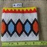Art# K251 4.5+ inch. Original Kayapo Traditional Peyote stitch Beaded Bracelet from Brazil.