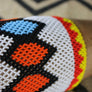 Art# K251 4.5+ inch. Original Kayapo Traditional Peyote stitch Beaded Bracelet from Brazil.