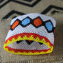 Art# K251 4.5+ inch. Original Kayapo Traditional Peyote stitch Beaded Bracelet from Brazil.