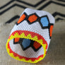 Art# K251 4.5+ inch. Original Kayapo Traditional Peyote stitch Beaded Bracelet from Brazil.
