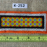 Art# K252 4.5+ inch. Original Kayapo Traditional Peyote stitch Beaded Bracelet from Brazil.