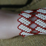 Art# K255 3 inch. Original Kayapo Traditional Peyote stitch Beaded Bracelet from Brazil.