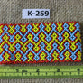 Art# K259 4 inch. Original Kayapo Traditional Peyote stitch Beaded Bracelet from Brazil.