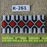 Art# K261 3+ inch. Original Kayapo Traditional Peyote stitch Beaded Bracelet from Brazil.