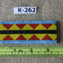 Art# K262 3.5 inch. Original Kayapo Traditional Peyote stitch Beaded Bracelet from Brazil.