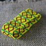 Art# K265 3+ inch. Original Kayapo Traditional Peyote stitch Beaded Bracelet from Brazil.