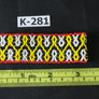 Art# K281 3+ inch. Original Kayapo Traditional Peyote stitch Beaded Bracelet from Brazil.