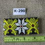 Art# K290 3+ inch. Original Kayapo Traditional Peyote stitch Beaded Bracelet from Brazil.