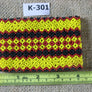 Art# K301 4+ inch. Original Kayapo Traditional Peyote stitch Beaded Bracelet from Brazil.