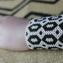 Art# K302 3.5+ inch. Original Kayapo Traditional Peyote stitch Beaded Bracelet from Brazil.