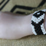 Art# K303 3.5+ inch. Original Kayapo Traditional Peyote stitch Beaded Bracelet from Brazil.