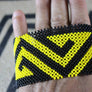 Art# K310 4+ inch. Original Kayapo Traditional Peyote stitch Beaded Bracelet from Brazil.