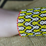 Art# K311 3 inch. Original Kayapo Traditional Peyote stitch Beaded Bracelet from Brazil.