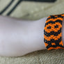 Art# K312 3+ inch. Original Kayapo Traditional Peyote stitch Beaded Bracelet from Brazil.