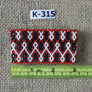 Art# K315 3 inch. Original Kayapo Traditional Peyote stitch Beaded Bracelet from Brazil.
