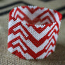 Art# K316 3+ inch. Original Kayapo Traditional Peyote stitch Beaded Bracelet from Brazil.