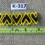Art# K317 2.5+ inch. Original Kayapo Traditional Peyote stitch Beaded Bracelet from Brazil.