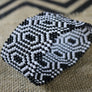 Art# K319 3.5+ inch. Original Kayapo Traditional Peyote stitch Beaded Bracelet from Brazil