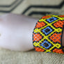 Art# K321  3 inch. Original Kayapo Traditional Peyote stitch Beaded Bracelet from Brazil
