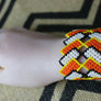 Art# K323 3.5 inch. Original Kayapo Traditional Peyote stitch Beaded Bracelet from Brazil